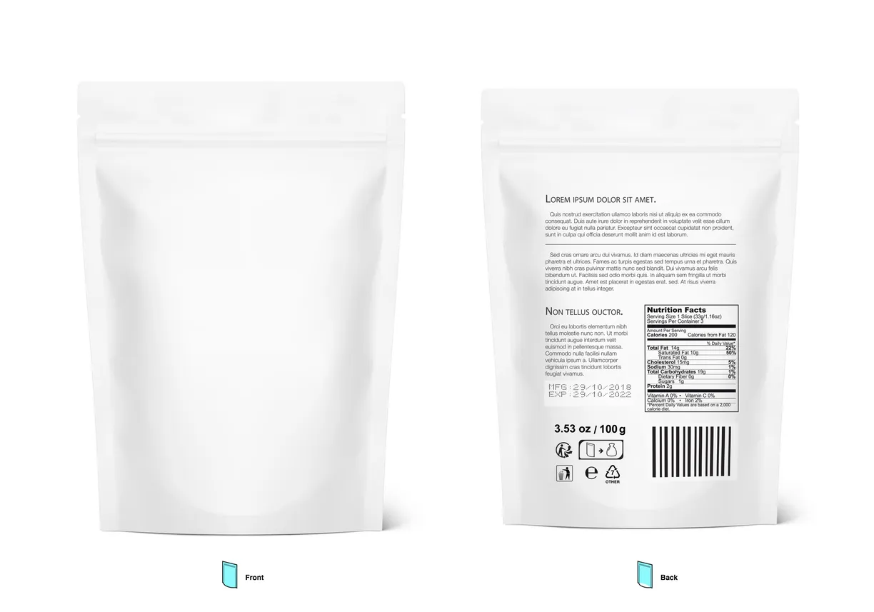 Empaque con sello que puede ser realizado por una maquina de RF