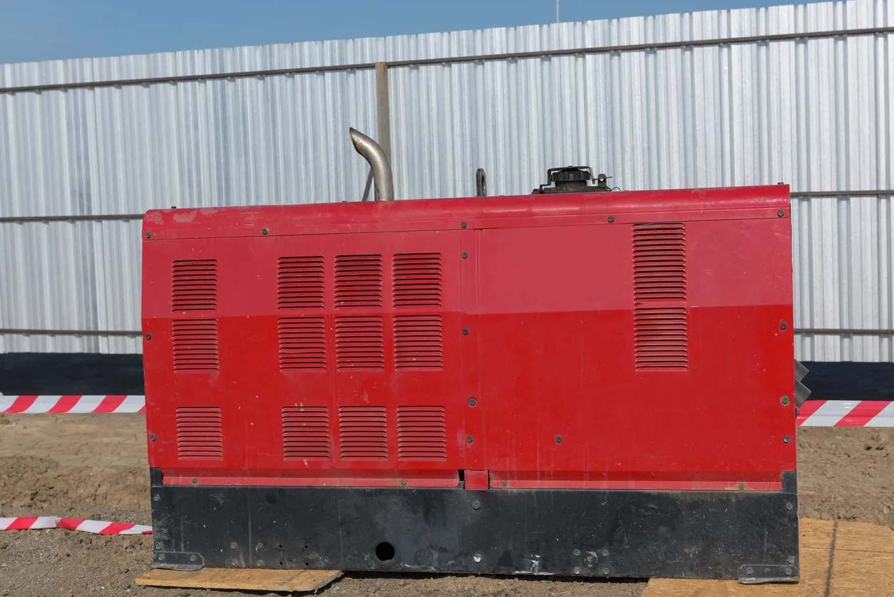 Generador mobil de diesel en zon urbana