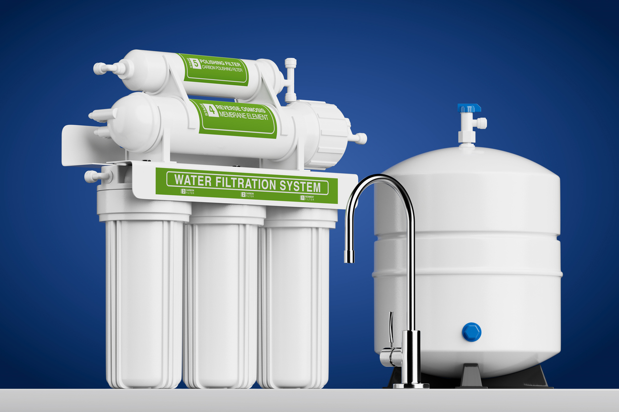 Sistema de filtración de aguas blancas con cinco etapas de filtración,