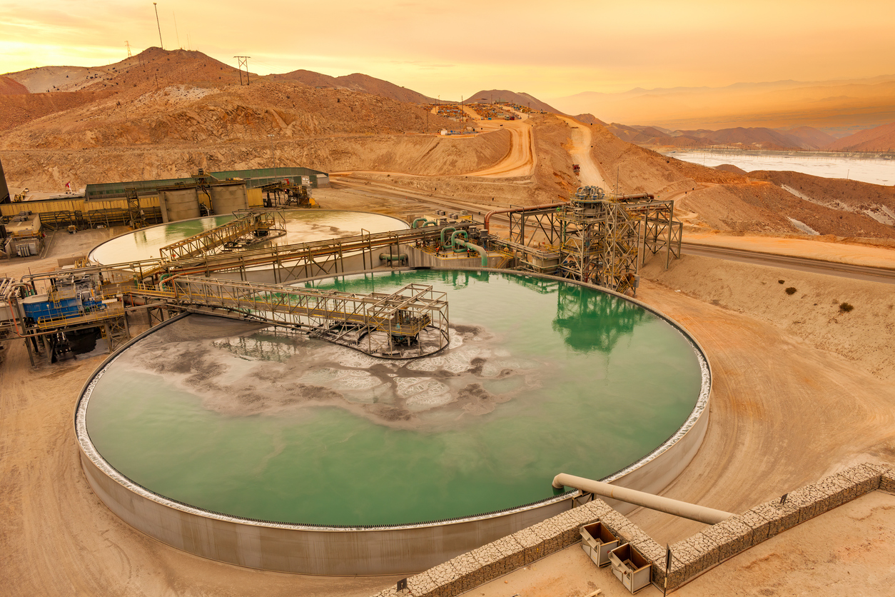 Tratamiento de agua residuales en mina de cobrar