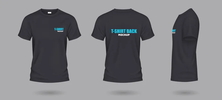 Playera con bordados en tres diversas partes 