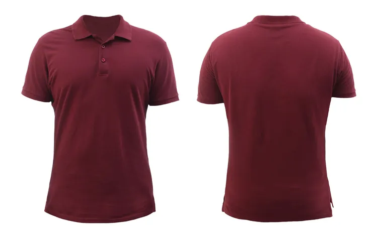 Playeras polo color vino 