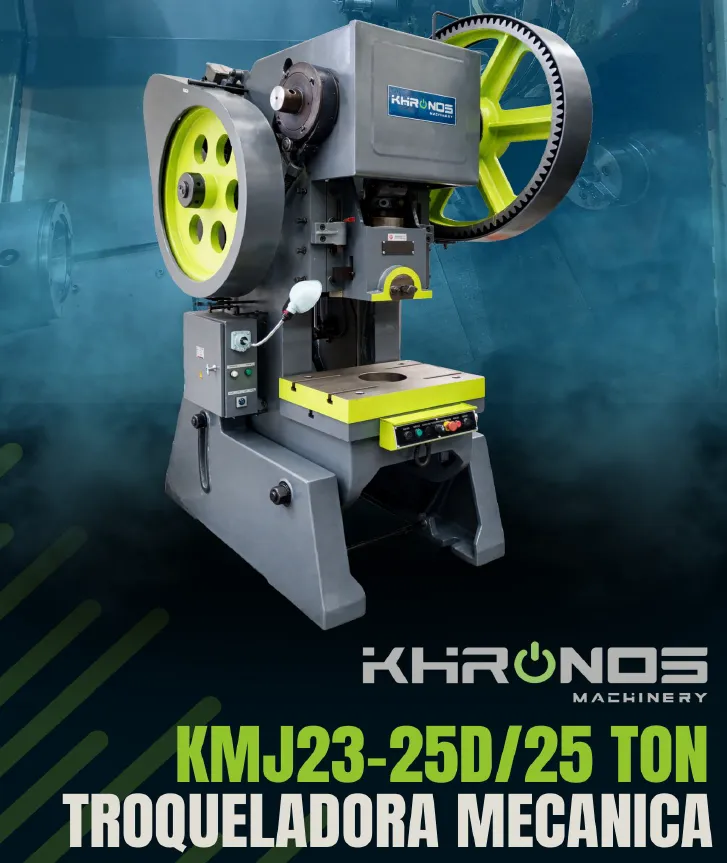 vista completa de la troqueladora 25 toneladas
