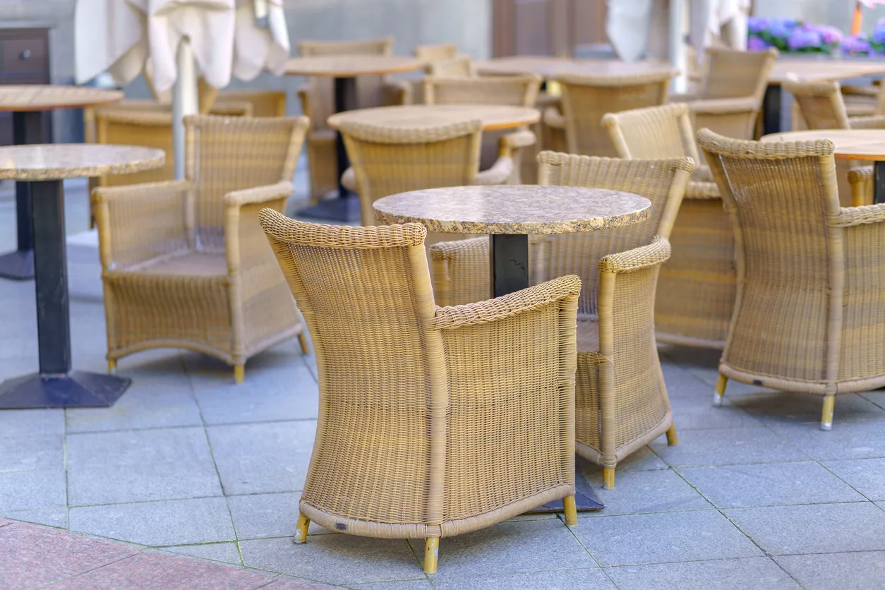 sillas de mimbre