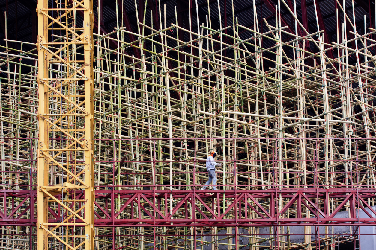 Andamios de bambú
