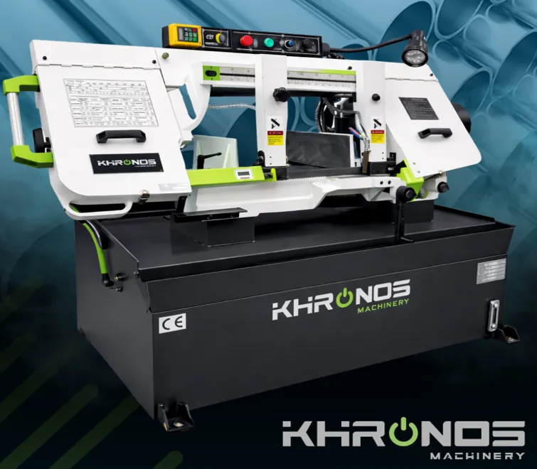 Sierra cinta industrial KMCH-500 pesada semiautomática de corte 500 mm