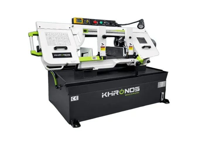 Sierra cinta KMBS-10x18B industrial de 10” para metal con modo horizontal/vertical