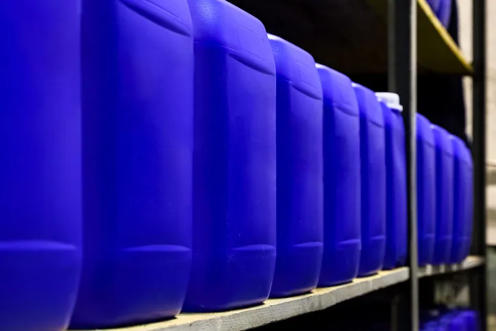 Envases polietileno de alta densidad (HDPE) con glicol