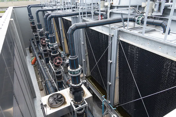 Tubería de válvula de agua del sistema de aire acondicionado industrial