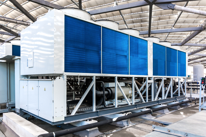 Sistema HVAC en una azotea  En estos se usa el glicol.