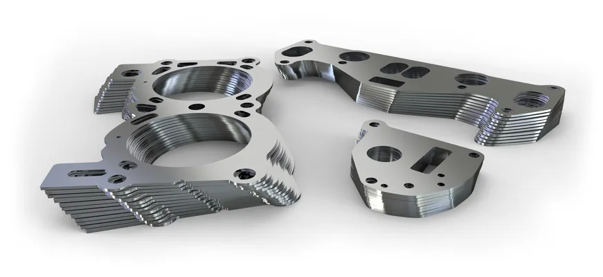 Piezas metálicas perforadas