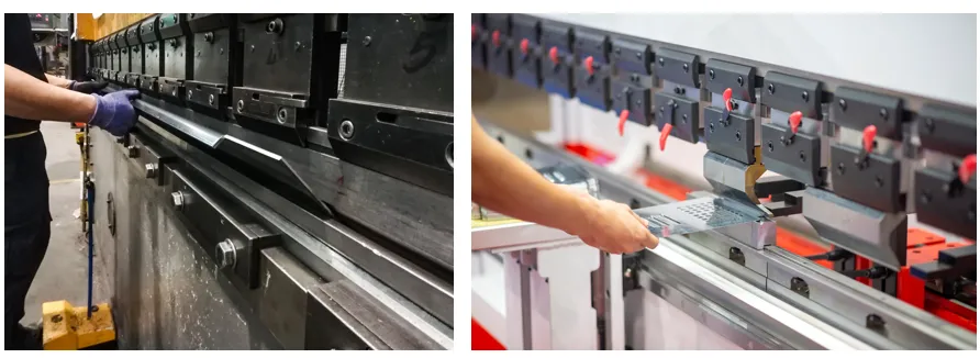 Dos dobladoras de lámina una usada y otra nueva