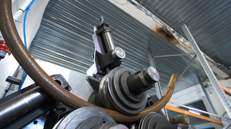 Dobladora de tubo industrial y tubular para producción metálica