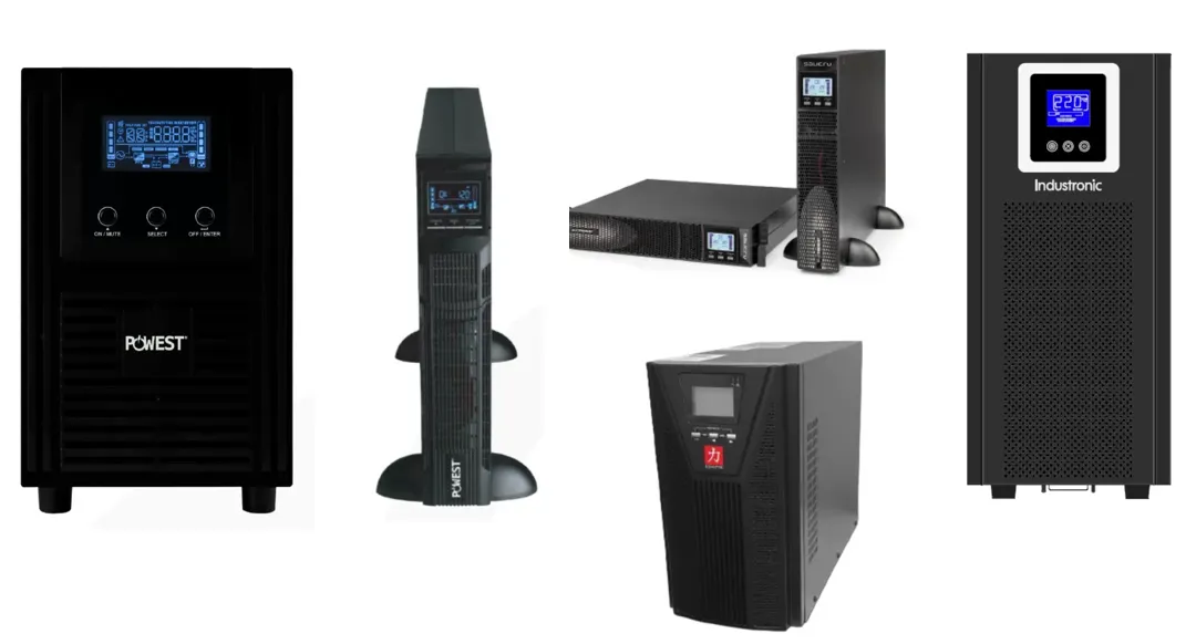 equipos de 3 kVA de varios tipos y marcas