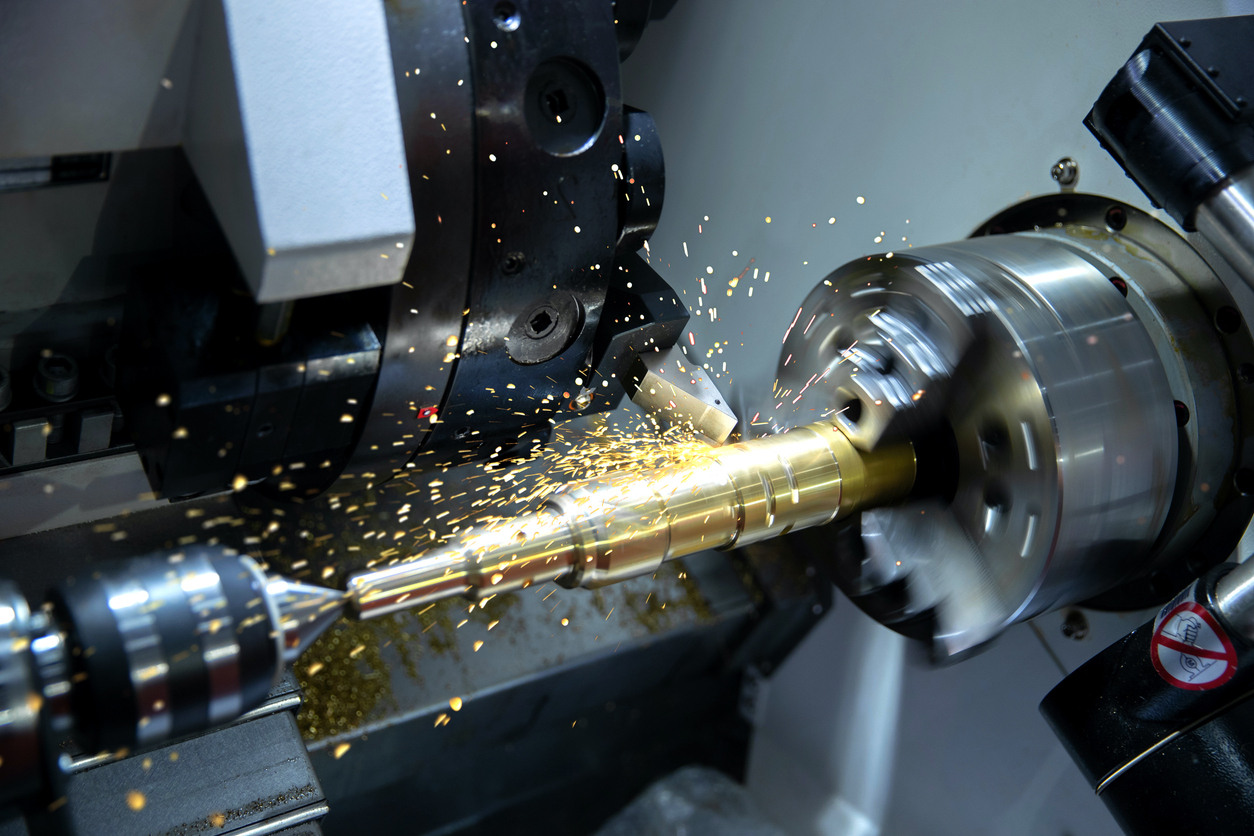 Concepto CNC metalmecánica y tecnología 4.