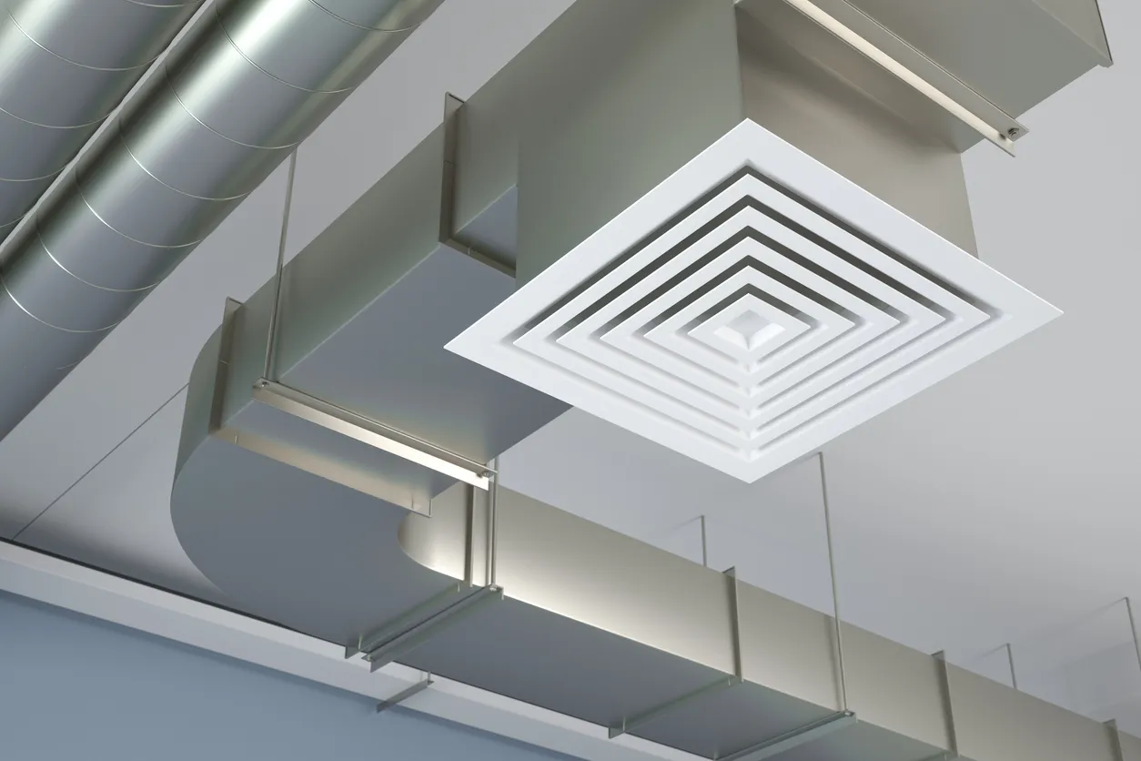Ventilación por conductos de aire industriales