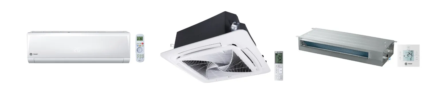 Muestra de equipos de la marca TRANE