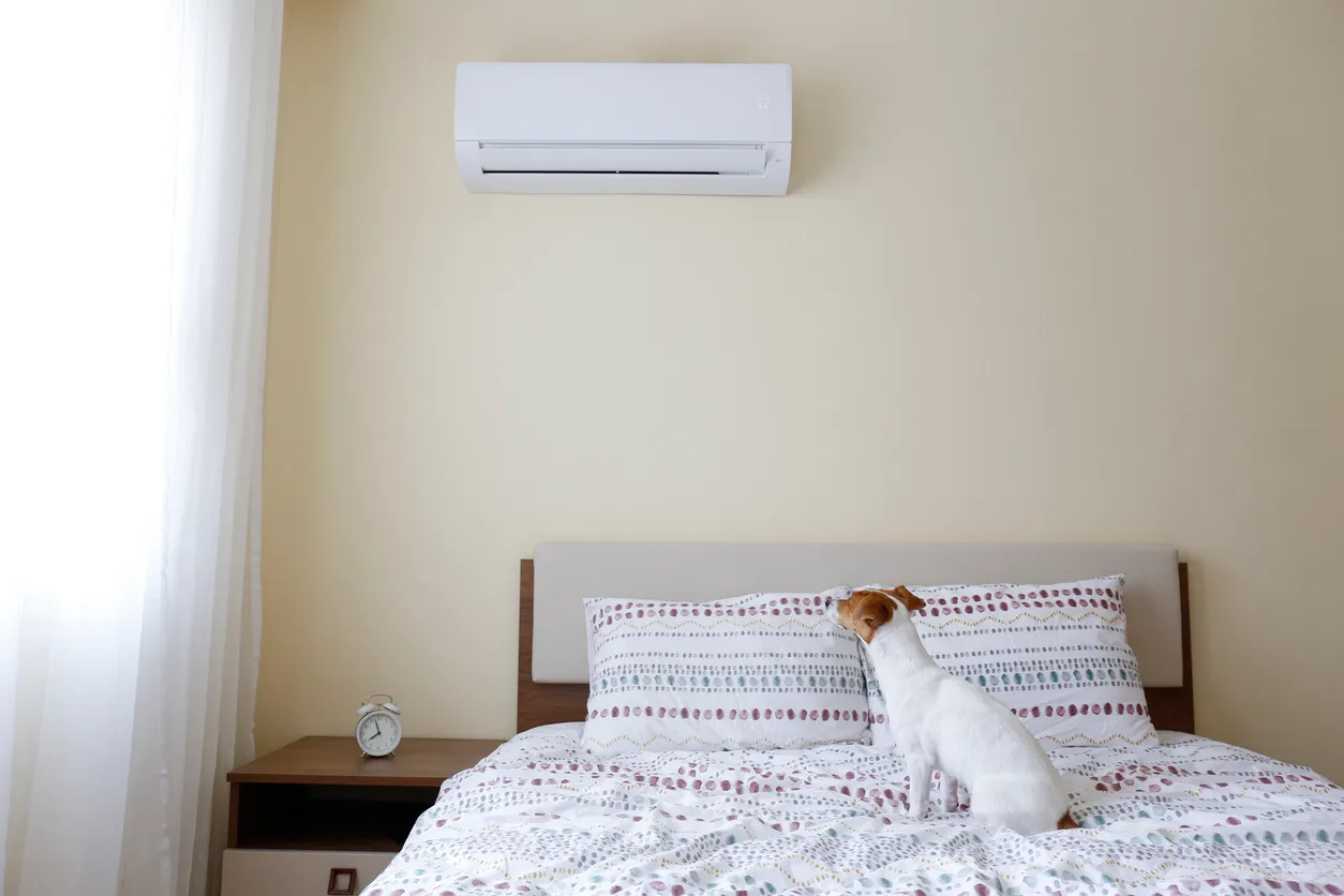 Aire acondicionado en el dormitorio