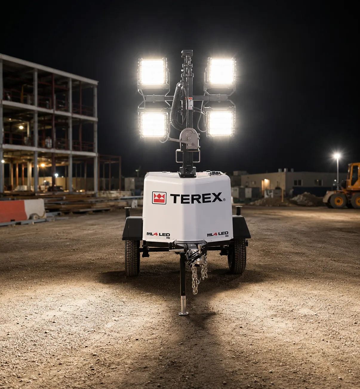 Torres de iluminacion Terex vista frontal 