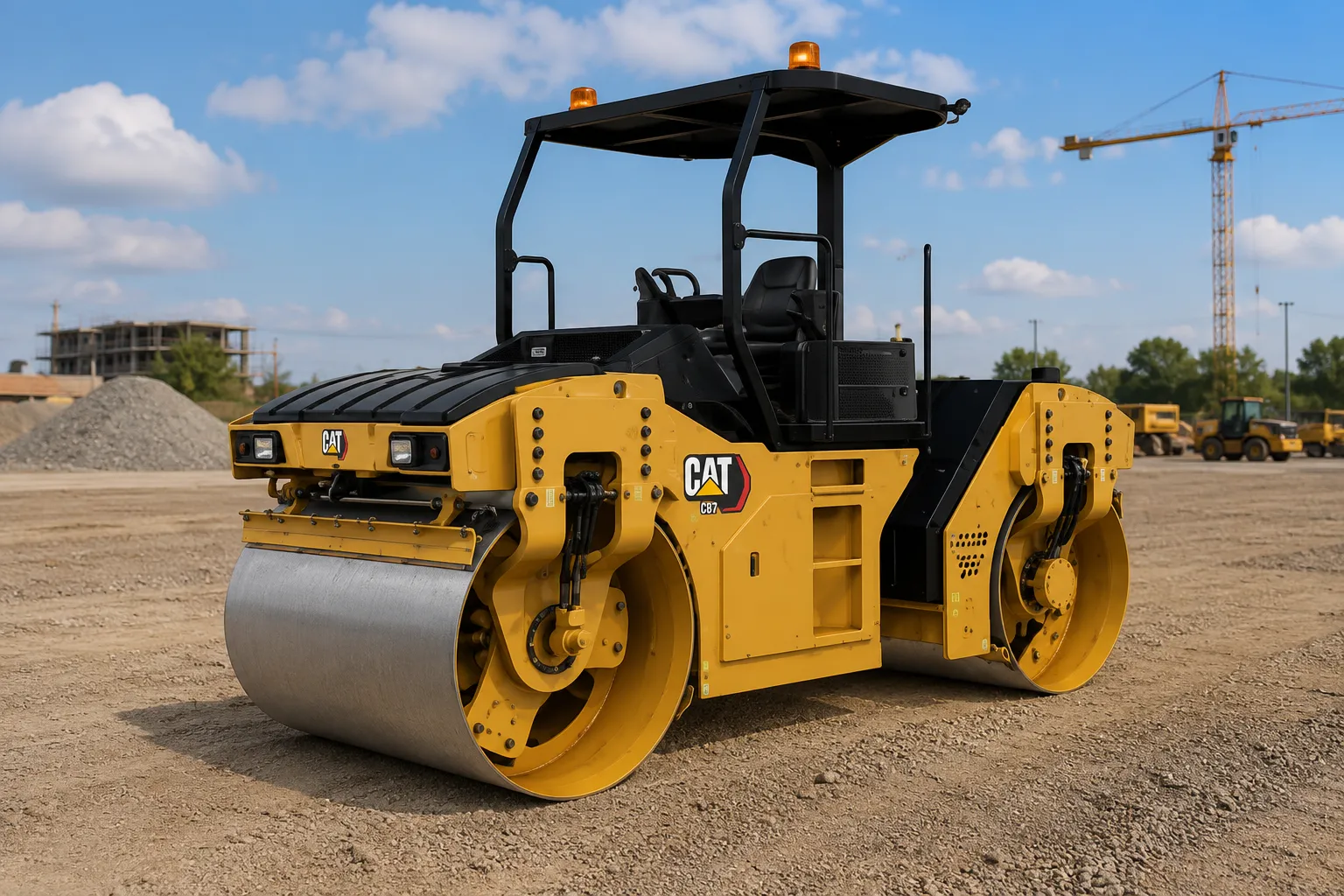 rodillo tandem CAt vista frontal