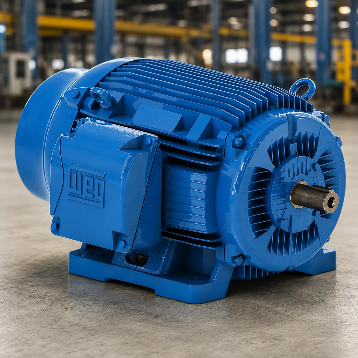 Motor industrial en ambiente moderno