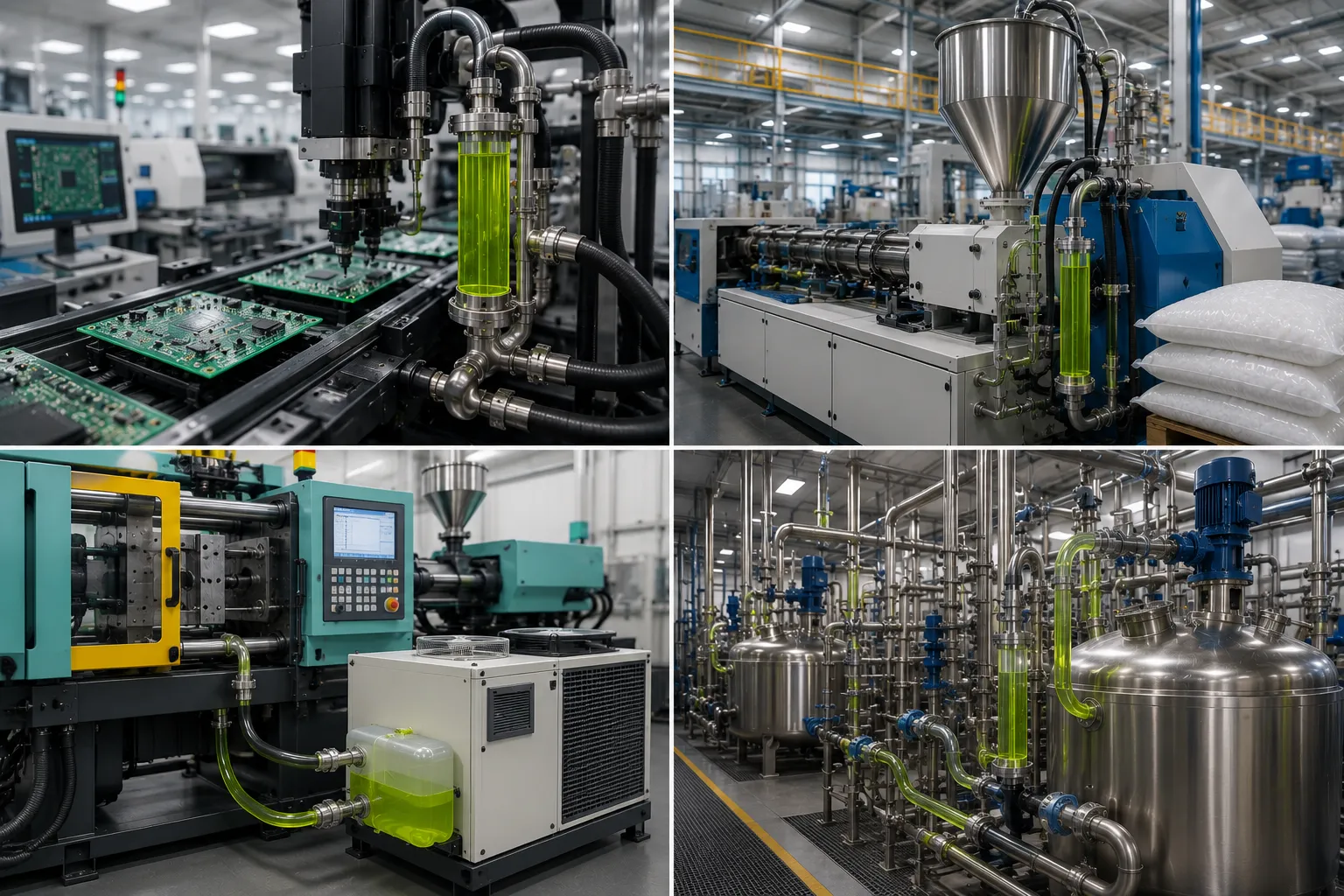 Glicol para procesos de la industria química y sistemas industriales de control térmico.