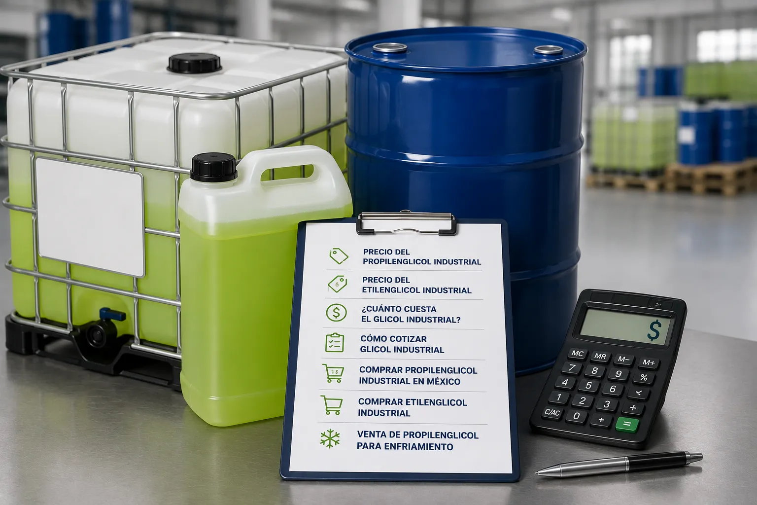 Comprar propilenglicol industrial en México para sistemas de enfriamiento y procesos térmicos.