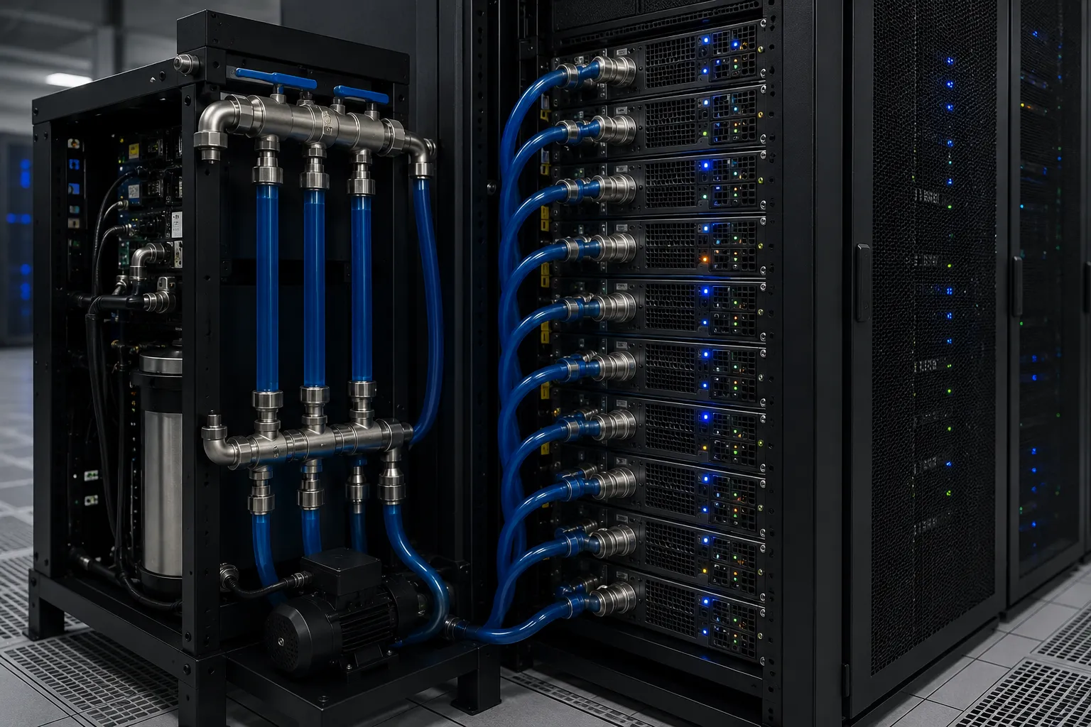 Cooling para supercomputadoras y sistemas HPC de alto rendimiento con refrigeración líquida eficiente.