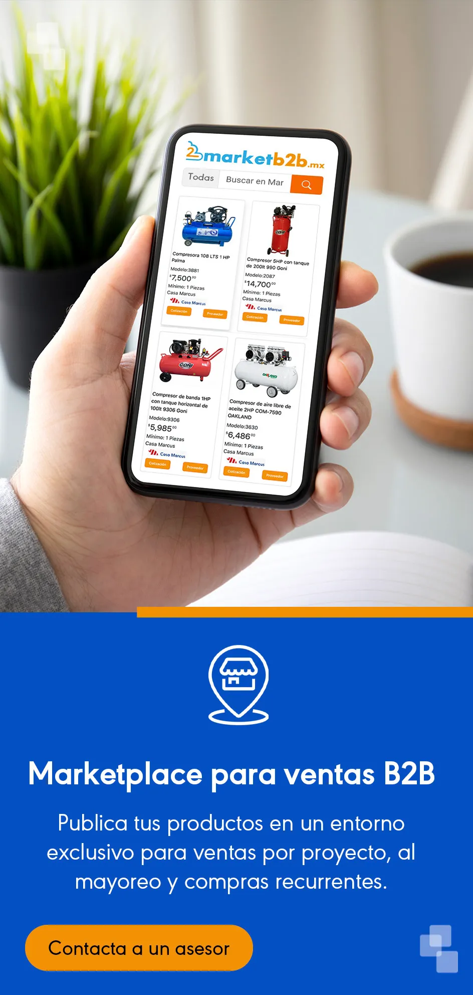 Pareja revisando un mueble en tienda especializda. 