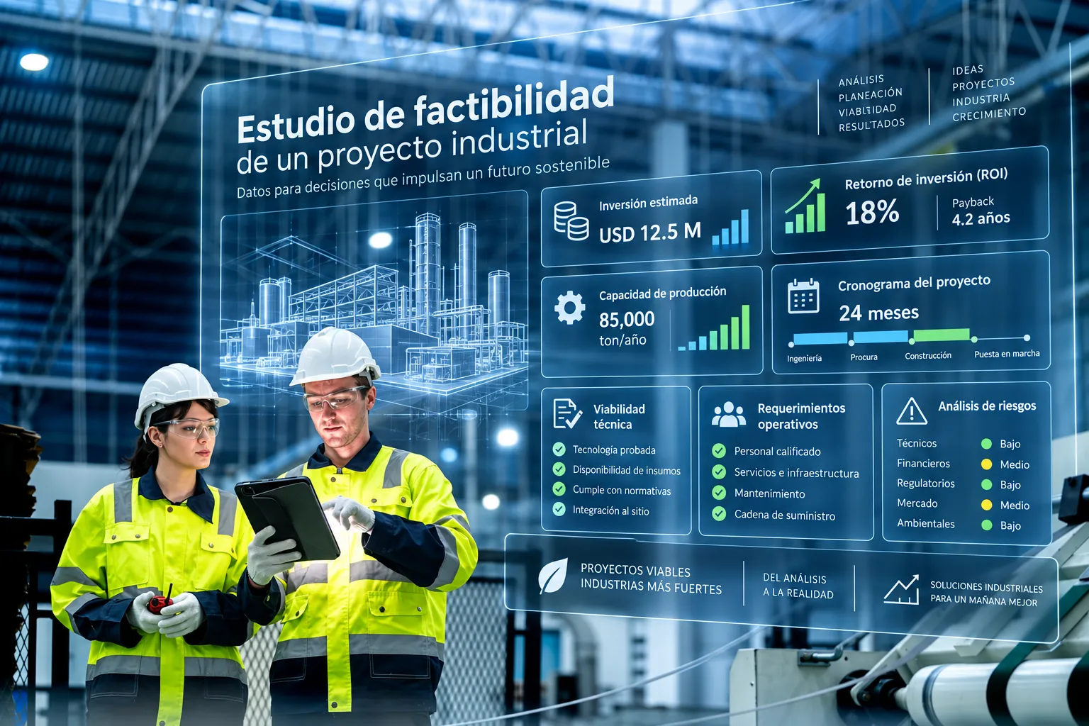 Estudio de factibilidad industrial holográfico