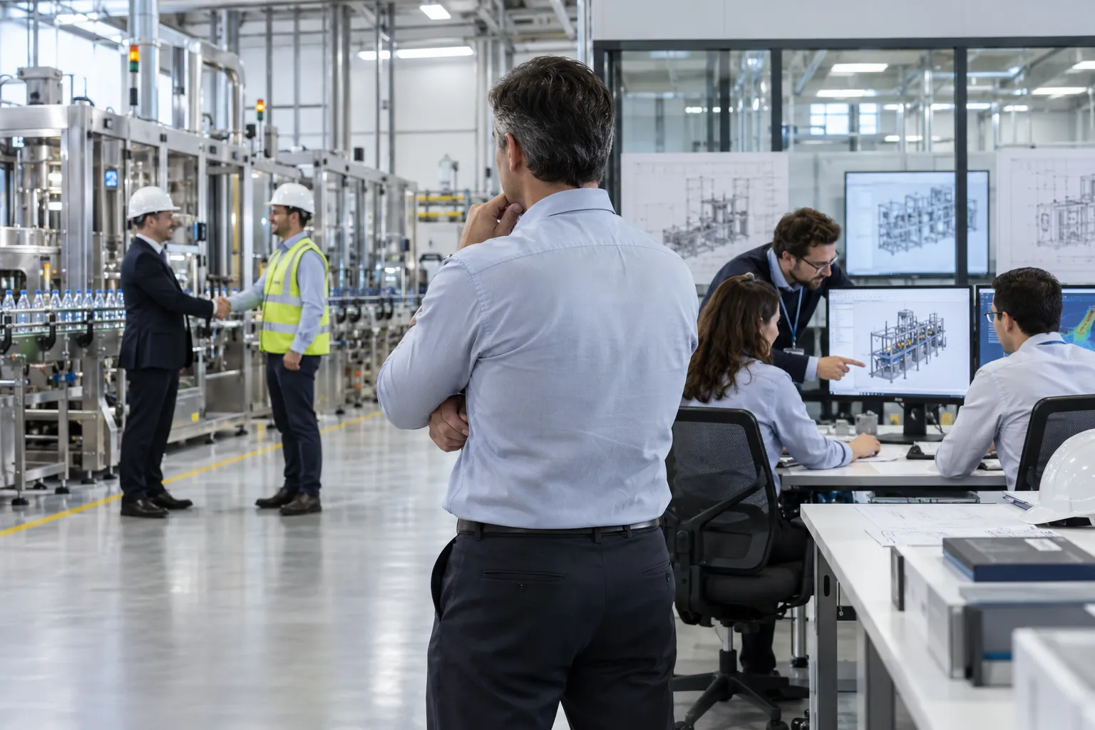 Colaboración en planta industrial