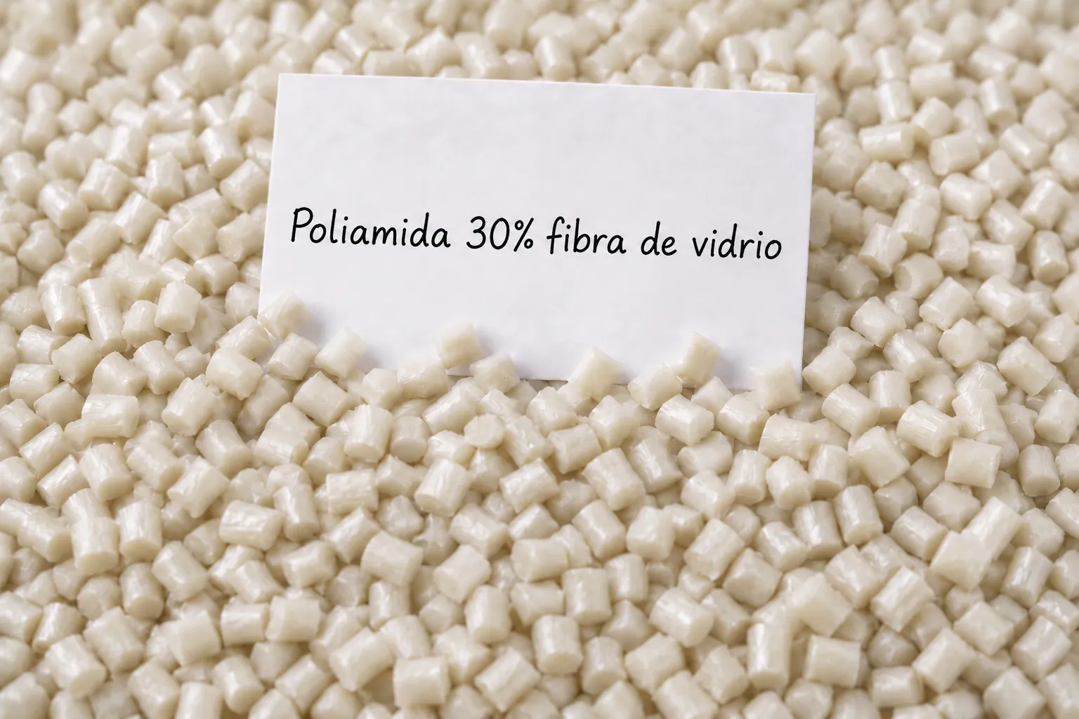 Pellets de poliamida con fibra de vidrio