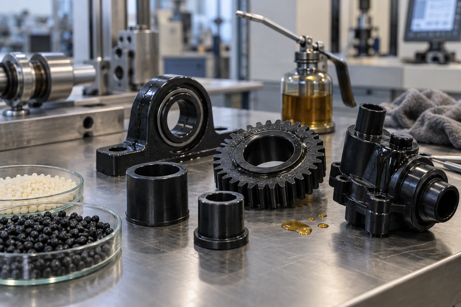 Poliamida para contacto con aceites y lubricantes