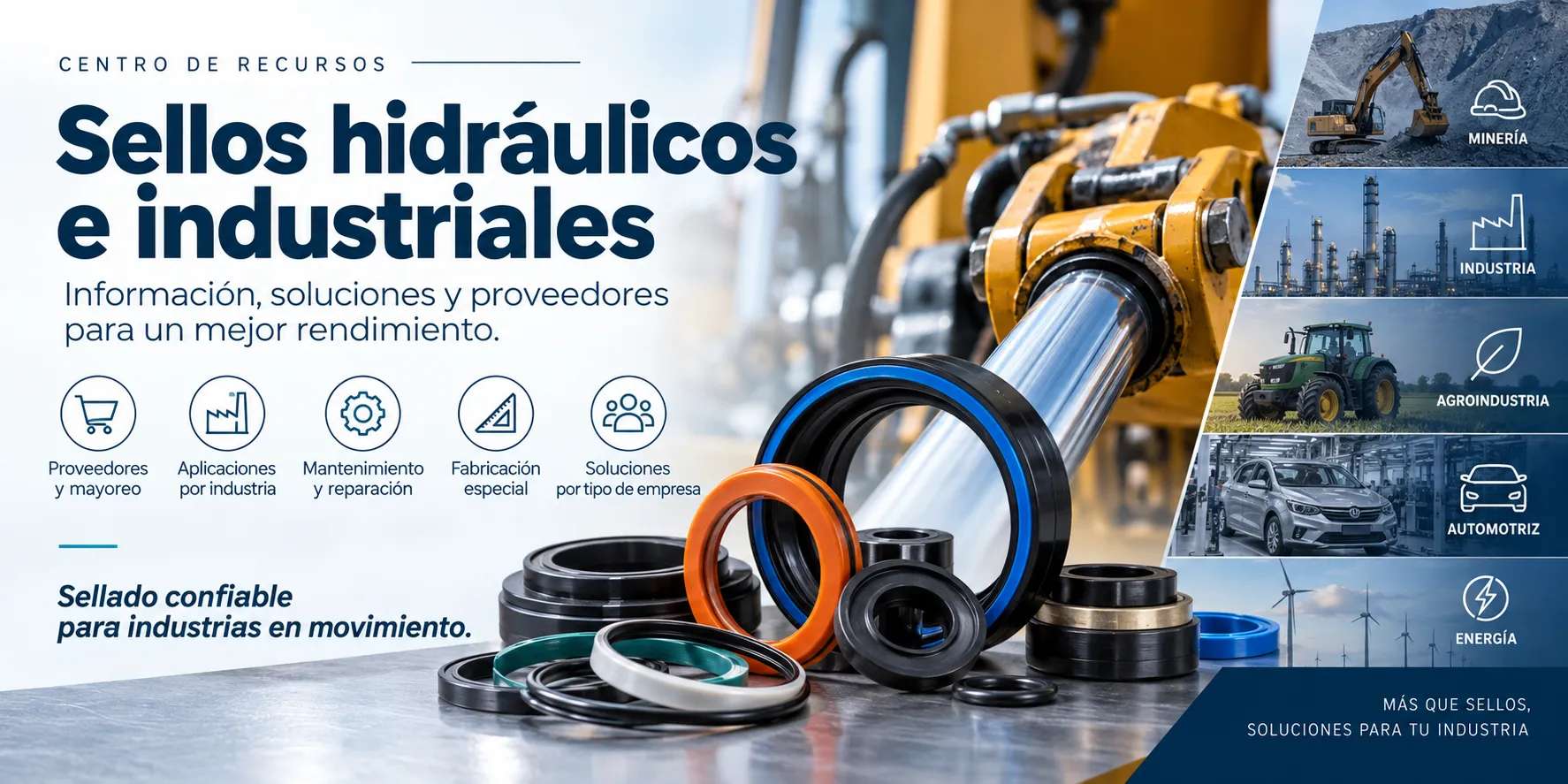 banner promoiconando los sellos neumáticos e hidraúlicos