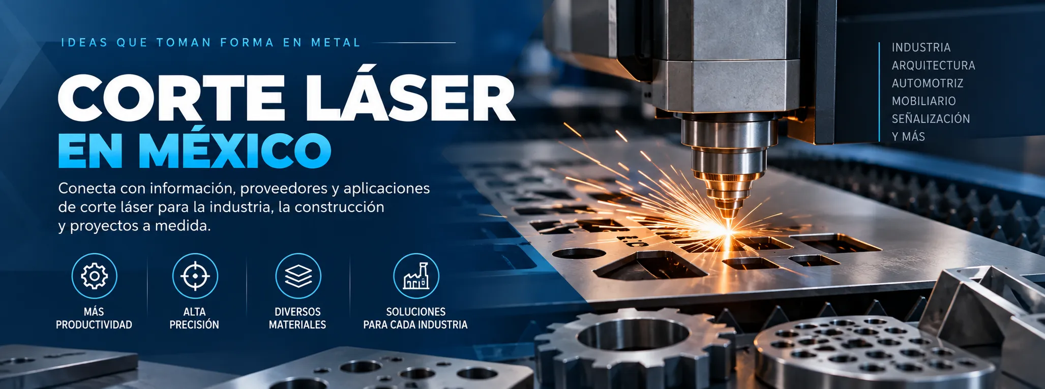 Corte láser en México: proveedores, materiales y aplicaciones