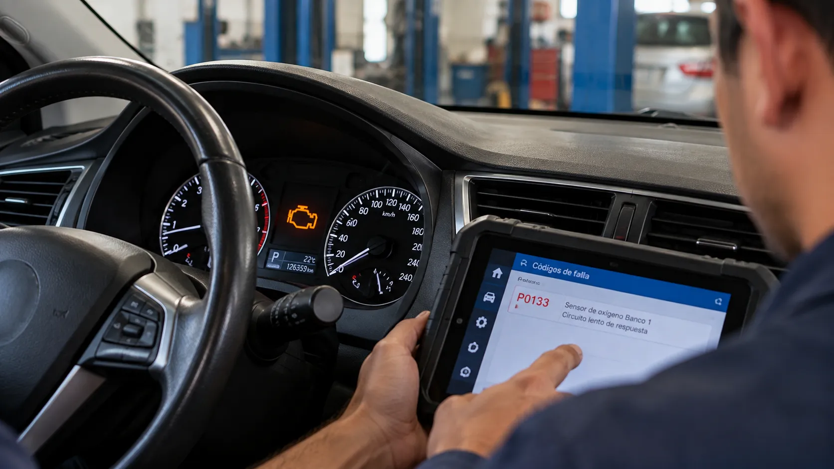 Diagnóstico automotriz en taller