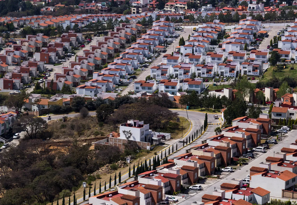 Vista aérea del barrio mexicano
