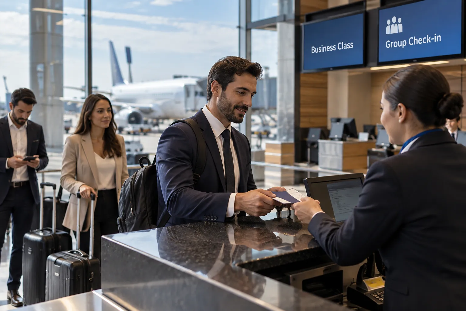 Registro de Viaje Corporativo en el Aeropuerto