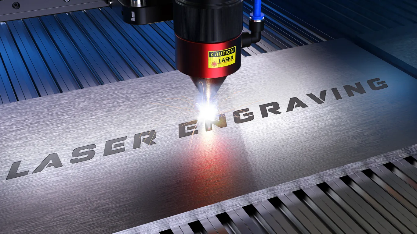 impresión laser en metal de nombre de empresa