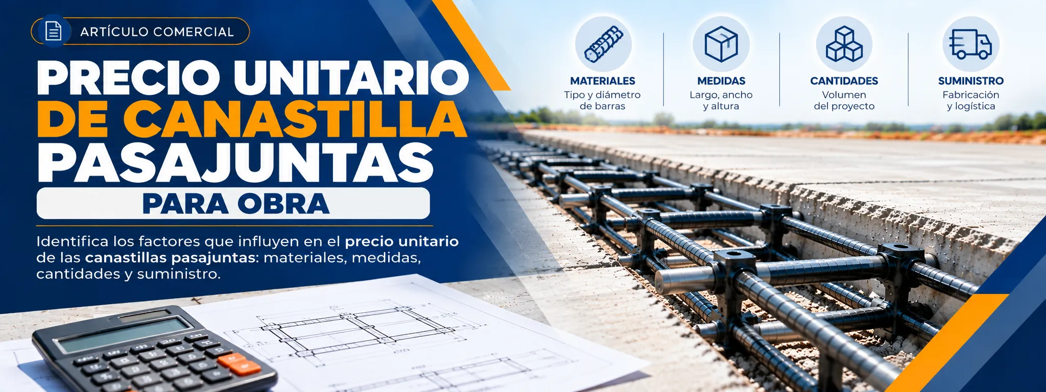 Canastilla pasajuntas en pavimento y sus principales caractersiticas