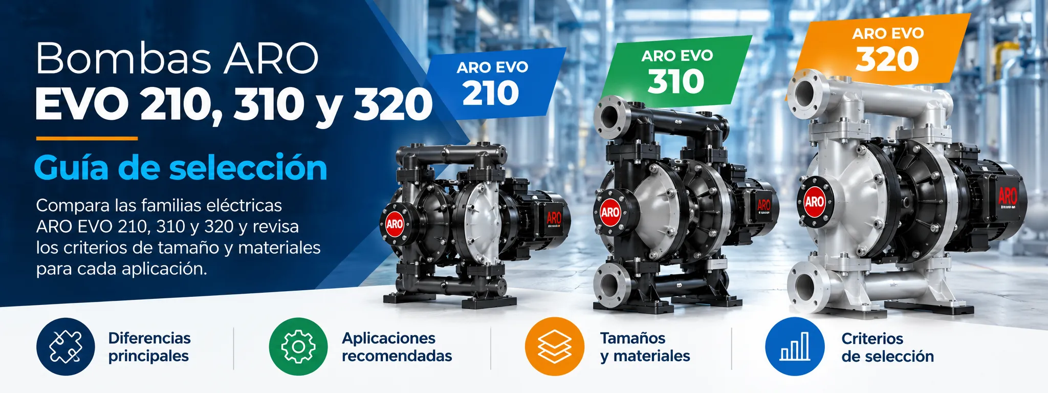 Bombas ARO EVO 210, 310 y 320