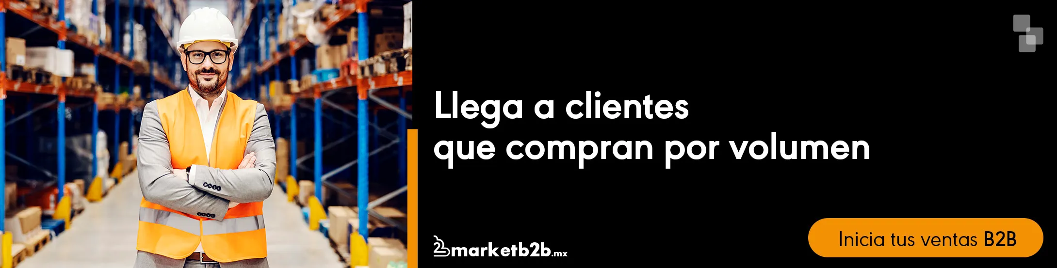 Banner para promocionar los servicios de marketb2b.mx