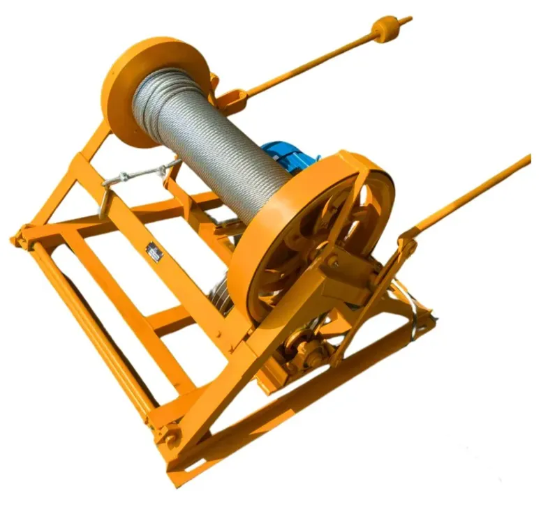 Vista de malacate de la parte superior