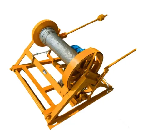 vista cercana de malacate de una tonelada