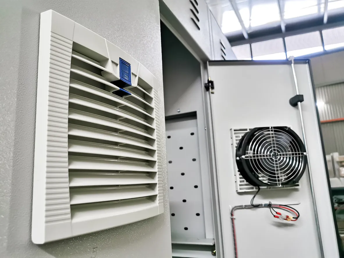 Ventilador con filtro para gabinete