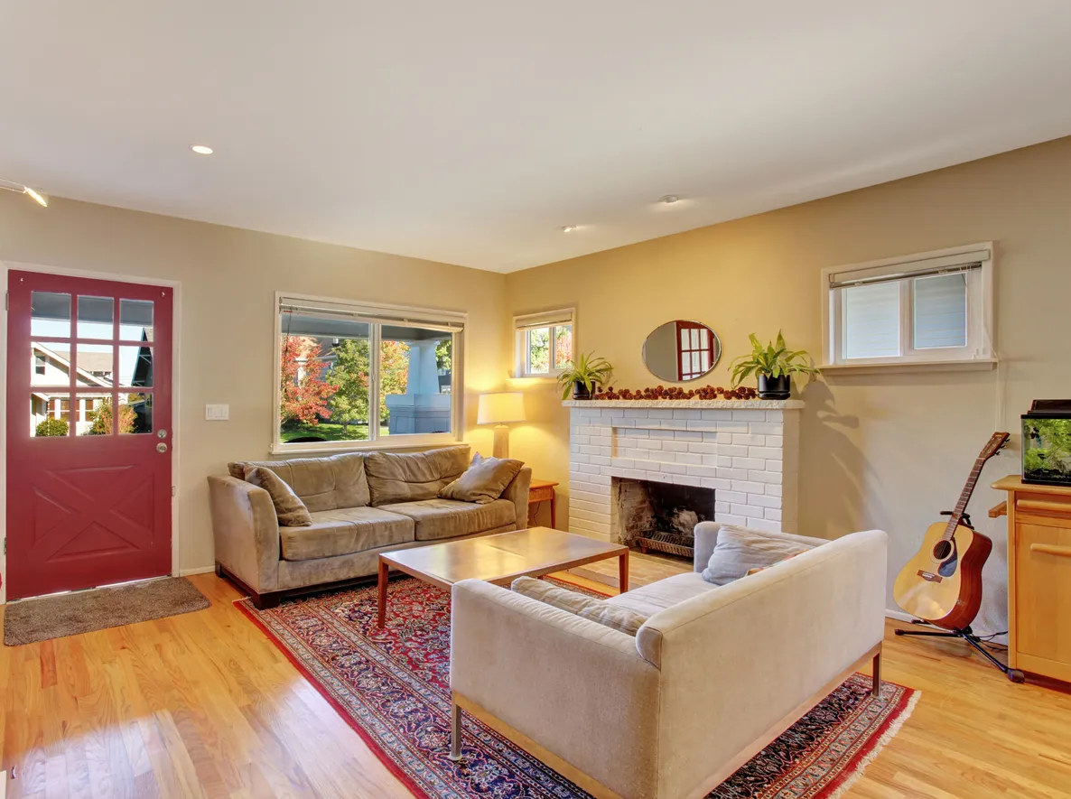 Sala limpia de una casa moderna. La limpieza es importante para la salud de las personas.