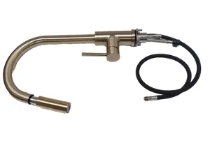 Llave Mezcladora para Tarja Isis Gold vista frontal 