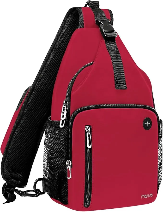 MOSISO Sling Bolsa de Mochila Crossbody con Puerto USB  vista frontal 