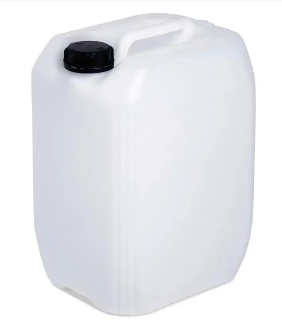 Bidón de 20 litros con agua destilada vista frontal