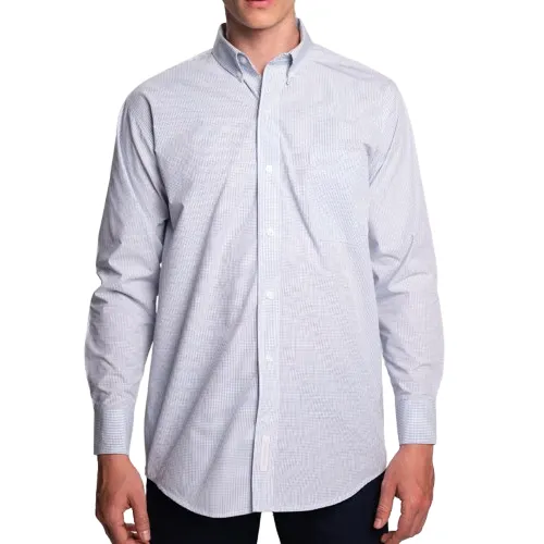 Camisa AirMan Micro Cuadro Caballero Manga Larga vista frontal 